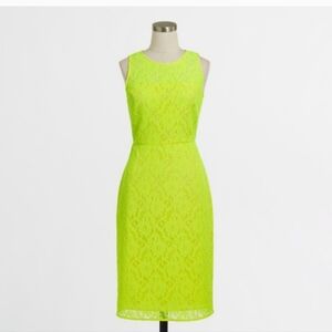Neon!!! J.Crew yellow dress sz 8